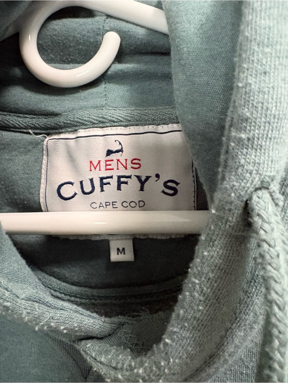 Cape Cod Mass. Hoodie Sweatshirt - Seafoam Green - Picture 2 of 3